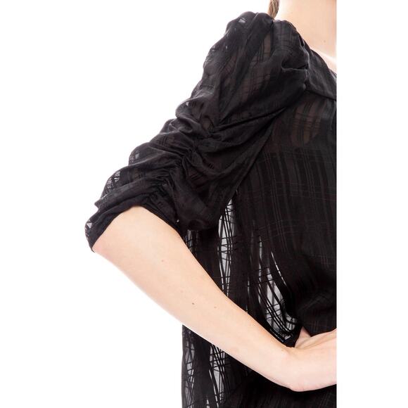 NWT FRAME Black Silk Blouse - Picture 7 of 14